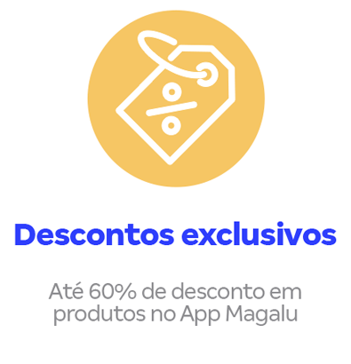 Descontos exclusivos - Até 50% de desconto em produtos no SuperApp Magalu