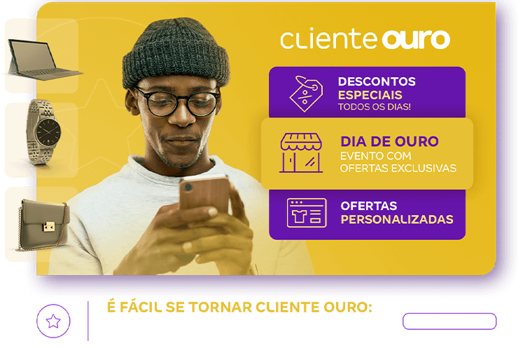 Cliente Ouro tem desconto