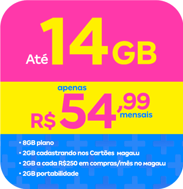 maga+ 14gb apenas 54,99